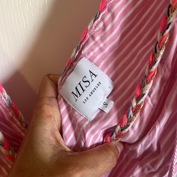 Miss Los Angeles Pink Stripe Tiered dress - Picture 6 of 6